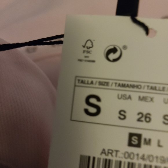 Zara dress Knit Pink Pleated - Picture 8 of 8